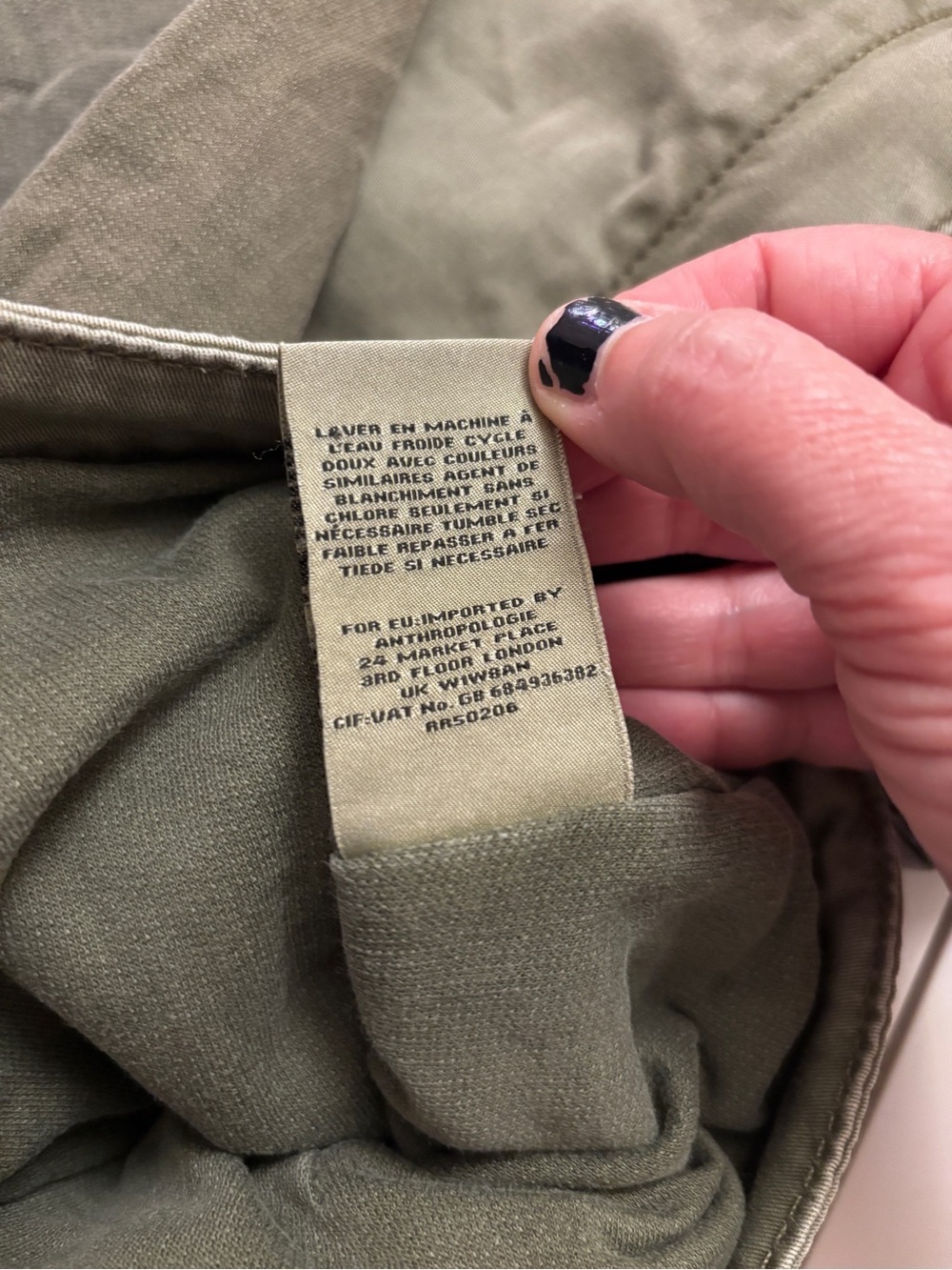 Y2K Anthropologie Marrakech Military Field Jacket Size Medium Moto Utility Green - Picture 11 of 11